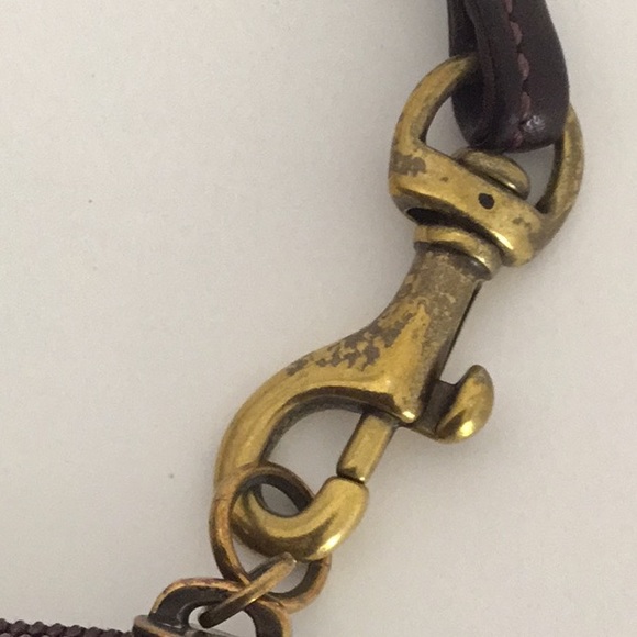 Coach, Brown Leatherwear Wristlet Purse. Evening, Wallet Size. Retro, Y2K. - Picture 7 of 7